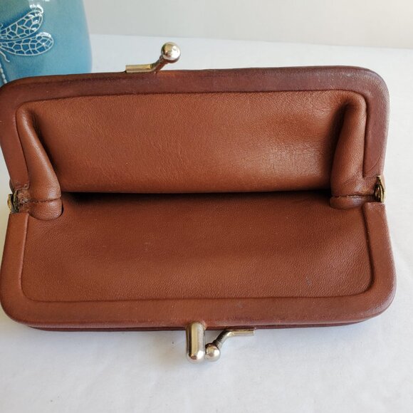 EUC Vintage Coach Double Change Purse (#6906) in British Tan - Picture 9 of 15